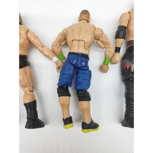 Lot of 3 WWE Wrestling Action Mattel Acrion Figures Kane HHH John Cena - Picture 6 of 7